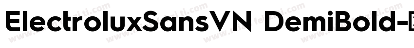 ElectroluxSansVN DemiBold字体转换